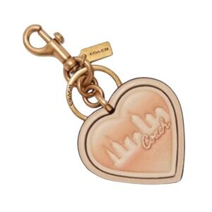 NWT COACH Signature Jennifer Lopez New York Skyline Leather Heart Bag Charm